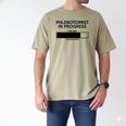 Phlebotomist In Progress Phlebotomy School Graduation Men's Comfort Colors T-Shirt Khaki