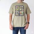Play Cars On Dad's Back Mom's Back City Map BACK PRINT ONLY Men's Comfort Colors T-Shirt Khaki