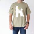 Poodle Graduation Dog Graduate Men's Comfort Colors T-Shirt Khaki