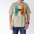 Pregnancy Announcement Dad Level Unlocked New Daddy Father Men's Comfort Colors T-Shirt Khaki