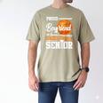 Proud Boyfriend Of A 2025 Senior Graduation Basketball Men's Comfort Colors T-Shirt Khaki