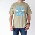Proud Godson Of a 2021 Graduate School Graduation Family Men's Comfort Colors T-Shirt Khaki