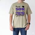Proud Son Of a Class Of 2026 Graduate For Graduation Men's Comfort Colors T-Shirt Khaki