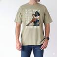 Queen Masters Degree Graduation Educated Melanin Grad Men's Comfort Colors T-Shirt Khaki