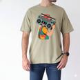 Retro 90s Boombox Nostalgia Party For Music Lovers Men Women Men's Comfort Colors T-Shirt Khaki