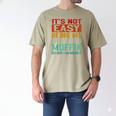 Retro Fathers Day Not Easy Being My Wifes Stud Muffin Dad Men's Comfort Colors T-Shirt Khaki