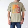 Retro Monster Truck Daddy Matching Family Birthday Party Men's Comfort Colors T-Shirt Khaki