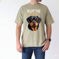 Rottie Dad Rottweiler Dog Men's Comfort Colors T-Shirt Khaki