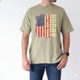 Rugby Blood Sweat Bruises Rugby Player Coach Dad Mom Men's Comfort Colors T-Shirt Khaki