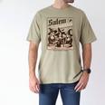 Salem Book Club Bookish Halloween Retro Salem Witch Book Men's Comfort Colors T-Shirt Khaki