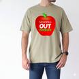 School Is Out Forever Graduation Humor Men's Comfort Colors T-Shirt Khaki