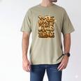 Self Care Introvert Relaxation Me Myself And Silence Retro Men's Comfort Colors T-Shirt Khaki