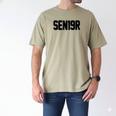SEN19R Senior 2019 High School Graduation Party T-Shirt Men's Comfort Colors T-Shirt Khaki