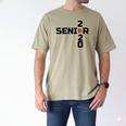 Senior 2020 Football Graduation Shirt Men's Comfort Colors T-Shirt Khaki