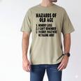 Senior Citizen Memory Loss Joke Hazards Of Old Age Men's Comfort Colors T-Shirt Khaki