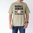 Senior Class Of 2025 Baseball Senior Night Graduation Party Men's Comfort Colors T-Shirt Khaki