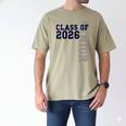 Senior Class Of 2026 Graduation Year High School & College Men's Comfort Colors T-Shirt Khaki