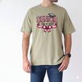 Senior Class Of 2027 Coquette Pink Bow Graduation 2027 Women Men's Comfort Colors T-Shirt Khaki