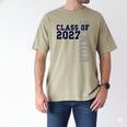 Senior Class Of 2027 Graduation Year High School & College Men's Comfort Colors T-Shirt Khaki