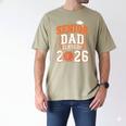 Senior Dad Class Of 2026 Graduate Basketball Graduation 2026 Men's Comfort Colors T-Shirt Khaki