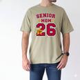 Senior Mom 2026 Proud Senior Mom Class Of 26 For Graduation Men's Comfort Colors T-Shirt Khaki