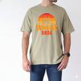 Senior Sunrise Class Of 2026 Graduation Proud Graduate Retro Men's Comfort Colors T-Shirt Khaki