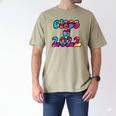 Senior Year 2022 Class Of 2022 Graduation Tie Dye Groovy Men's Comfort Colors T-Shirt Khaki
