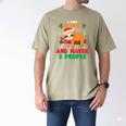 Sloth For Sloth Lover Men Women Kids Introverts Men's Comfort Colors T-Shirt Khaki