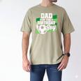 Soccer Birthday Birthday Dad Boys Soccer Birthday Men's Comfort Colors T-Shirt Khaki