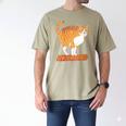 SOCIALLY AWKWARD FUNNY CAT ANTISOCIAL INTROVERT WEIRD Men's Comfort Colors T-Shirt Khaki SOCIALLY AWKWARD FUNNY CAT ANTISOCIAL INTROVERT WEIRD Men's Comfort Colors T-Shirt Khaki