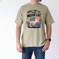 Sorry I Can’t Go I’m An Indoor Cat Couch Introvert Cat Men's Comfort Colors T-Shirt Khaki Sorry I Can’t Go I’m An Indoor Cat Couch Introvert Cat Men's Comfort Colors T-Shirt Khaki