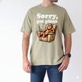 Sorry Got Plans Bigfoot Dad Humor Sasquatch Sayings Men's Comfort Colors T-Shirt Khaki