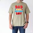 Spider Web Family Matching Dad Of The Birthday Boy Men's Comfort Colors T-Shirt Khaki