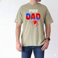 Spiders Dad Matching Family Birthday Father's Day Men's Comfort Colors T-Shirt Khaki