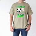 Step Dad Of The Birthday Boy Soccer Stars Outfit Men's Comfort Colors T-Shirt Khaki