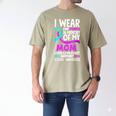 Teal & Purple In Memory Of My Mom Suicide Prevention Men's Comfort Colors T-Shirt Khaki