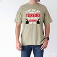 Tuxedo Cat Owner Tuxedo Cat Dad Tuxedo Cat Mom Men's Comfort Colors T-Shirt Khaki
