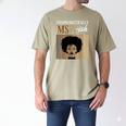 Unapologetically MSW-Ish Student Graduation Afro Men's Comfort Colors T-Shirt Khaki