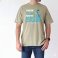 I Wear Blue For My Son Autism Awareness Mom Dad Parents Men's Comfort Colors T-Shirt Khaki I Wear Blue For My Son Autism Awareness Mom Dad Parents Men's Comfort Colors T-Shirt Khaki