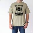 I Wear In Memory Of My Mom Butterfly Lung Cancer Men's Comfort Colors T-Shirt Khaki I Wear In Memory Of My Mom Butterfly Lung Cancer Men's Comfort Colors T-Shirt Khaki
