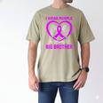 I Wear Purple In Memory Of My Big Brother Alzheimers Graphic Men's Comfort Colors T-Shirt Khaki I Wear Purple In Memory Of My Big Brother Alzheimers Graphic Men's Comfort Colors T-Shirt Khaki