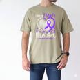 I Wear Purple In Memory Of My Brother Overdose Awareness Men's Comfort Colors T-Shirt Khaki