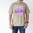 I Wear Purple In Memory Of My Dad Alzheimer's Awareness Day Men's Comfort Colors T-Shirt Khaki