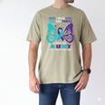 I Wear Teal And Purple In Memory Of My Aunt Men's Comfort Colors T-Shirt Khaki I Wear Teal And Purple In Memory Of My Aunt Men's Comfort Colors T-Shirt Khaki