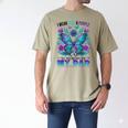I Wear Teal Purple In Memory Of My Dad Suicide Awareness Men's Comfort Colors T-Shirt Khaki