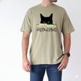 Women's Meowjong Cat Mahjong Chinese Game Cat Mom Dad Men's Comfort Colors T-Shirt Khaki