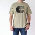 Woodworking Dad Measure Cut Swear Handyman Fathers Day Men's Comfort Colors T-Shirt Khaki