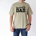 Wrestling Dad Hobby Wrestle Wrestler Martial Arts Father Men's Comfort Colors T-Shirt Khaki