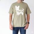 Yorkshire Terrier Papa Dog Puppy Doggie Pet Lover Yorkie Dad Men's Comfort Colors T-Shirt Khaki