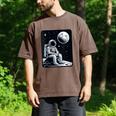 Aesthetic Spaceman Astronaut On The Moon Space Introvert Men's Comfort Colors T-Shirt Espresso